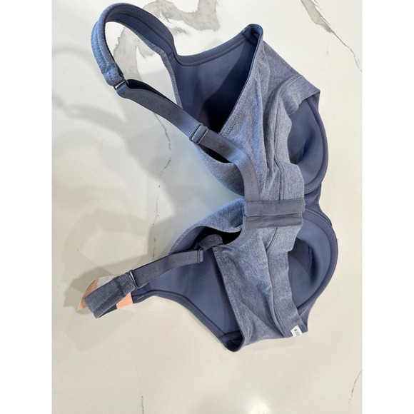 Cacique Cotton Collection Lightly Lined Full Coverage Bra Heather Blue 42F NWT - Picture 2 of 4